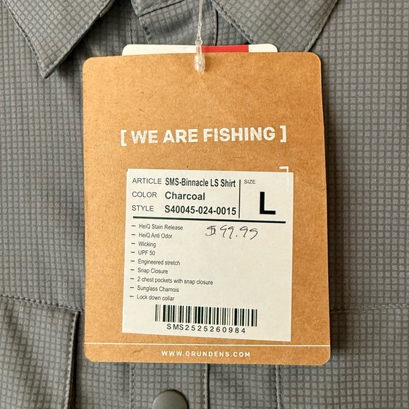 Men's Grundens Binnacle LS Shirt - Picture 3 of 6